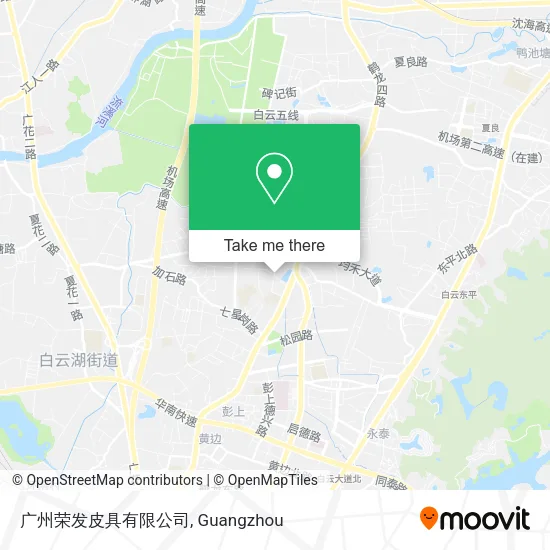 广州荣发皮具有限公司 map