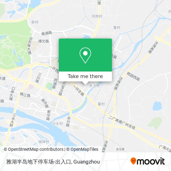 雅湖半岛地下停车场-出入口 map