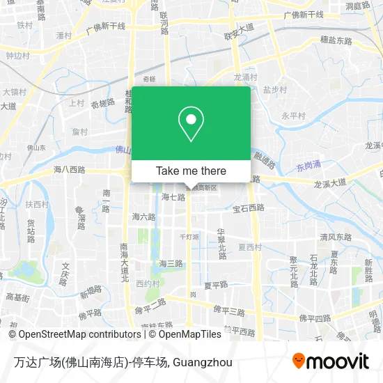 万达广场(佛山南海店)-停车场 map