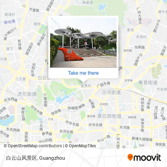 白云山风景区 map