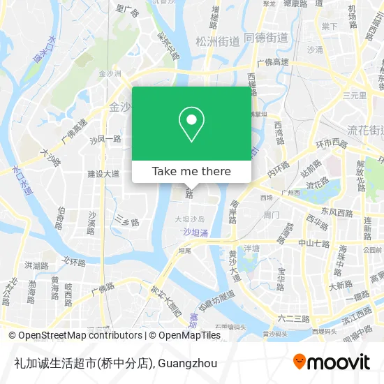 礼加诚生活超市(桥中分店) map