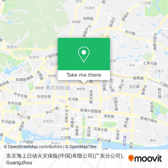 东京海上日动火灾保险(中国)有限公司(广东分公司) map