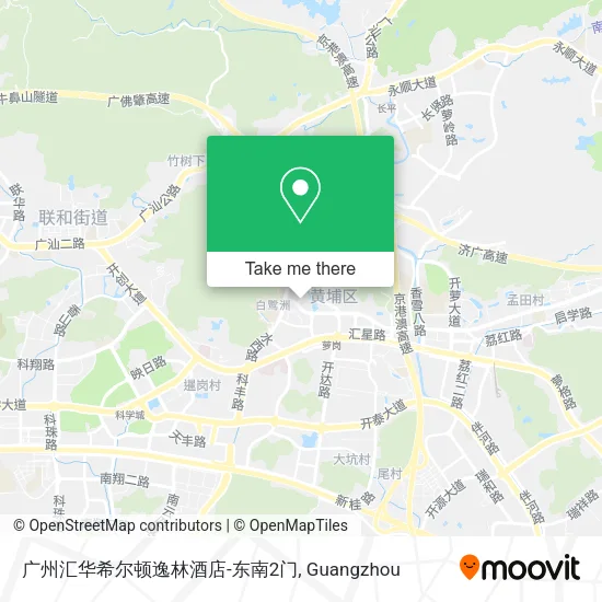 广州汇华希尔顿逸林酒店-东南2门 map