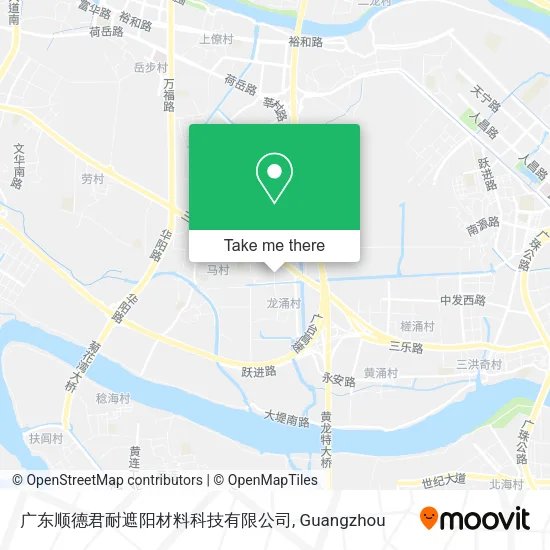 广东顺德君耐遮阳材料科技有限公司 map