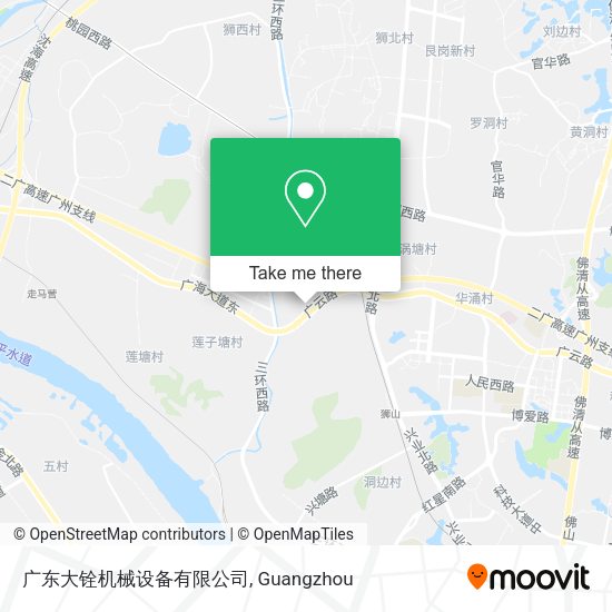 广东大铨机械设备有限公司 map