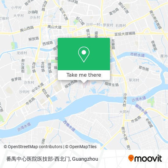 番禺中心医院医技部-西北门 map