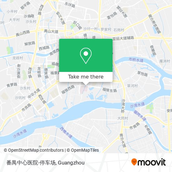 番禺中心医院-停车场 map