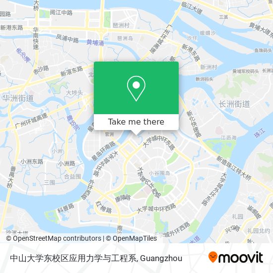 中山大学东校区应用力学与工程系 map