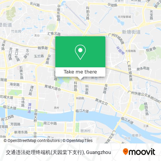 交通违法处理终端机(天园棠下支行) map