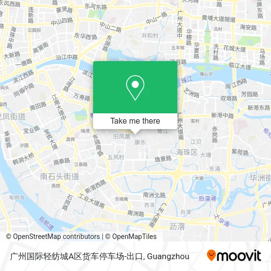 广州国际轻纺城A区货车停车场-出口 map