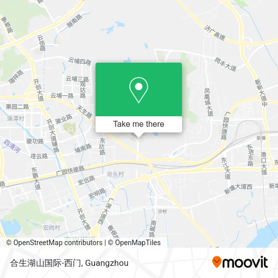 合生湖山国际-西门 map