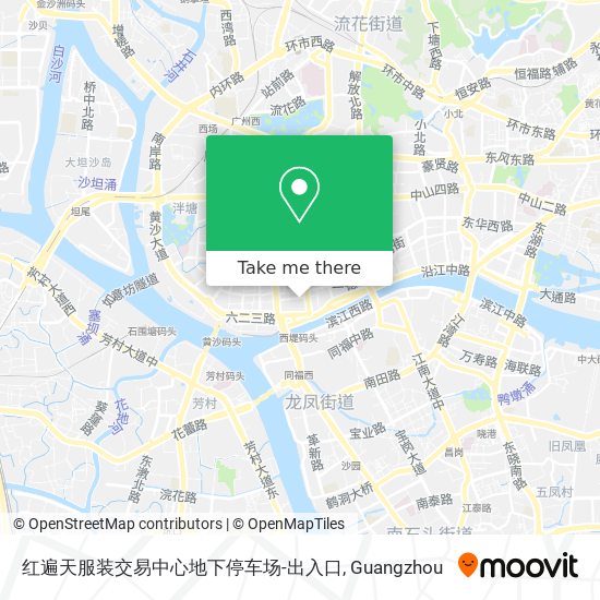 红遍天服装交易中心地下停车场-出入口 map