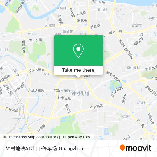 钟村地铁A1出口-停车场 map