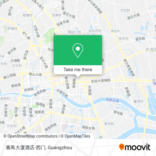 番禺大厦酒店-西门 map