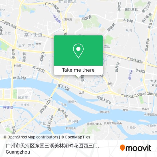 广州市天河区东圃三溪美林湖畔花园西三门 map