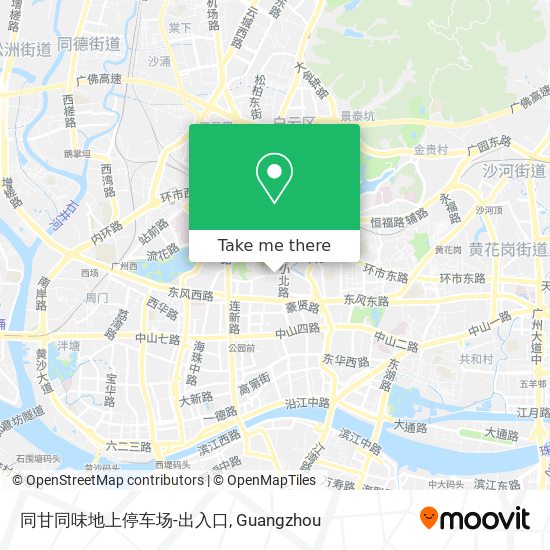 同甘同味地上停车场-出入口 map