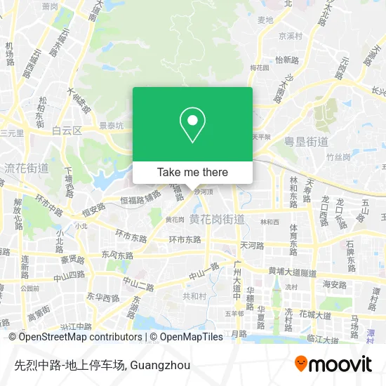 先烈中路-地上停车场 map