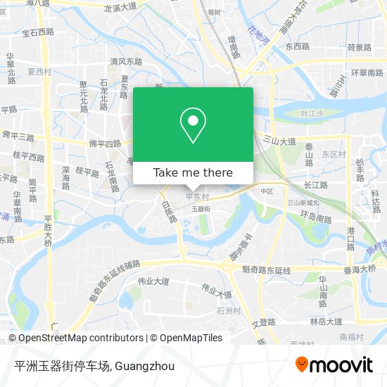 平洲玉器街停车场 map
