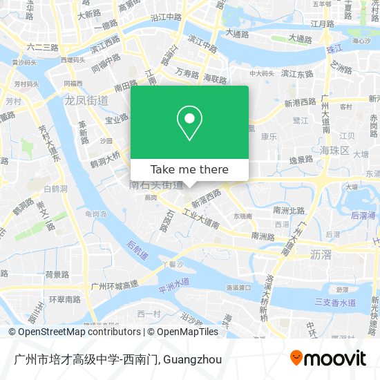 广州市培才高级中学-西南门 map