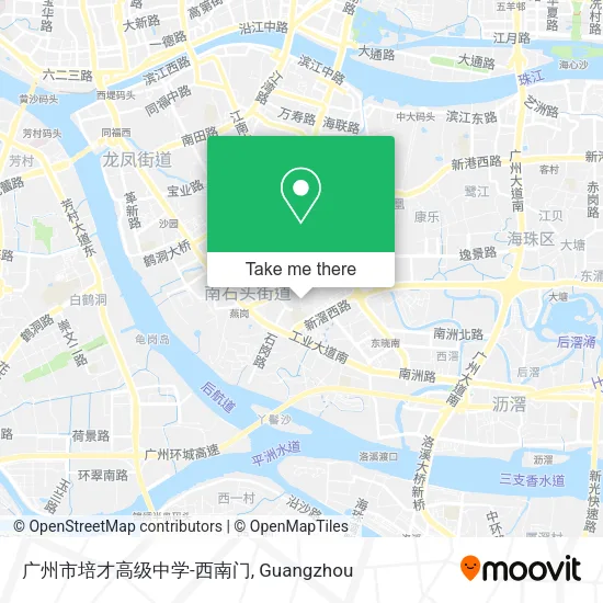 广州市培才高级中学-西南门 map