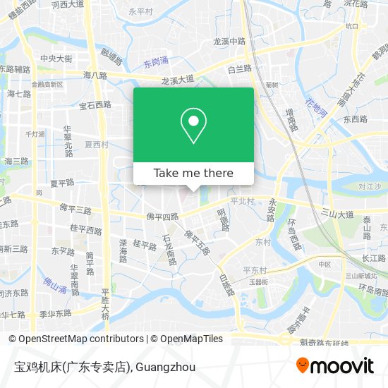宝鸡机床(广东专卖店) map