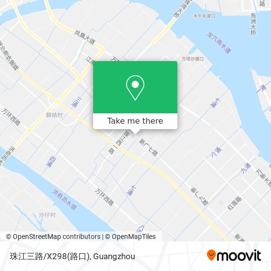 珠江三路/X298(路口) map