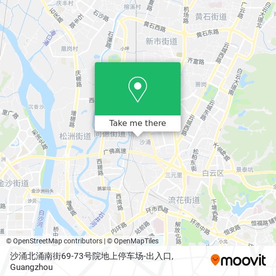沙涌北涌南街69-73号院地上停车场-出入口 map