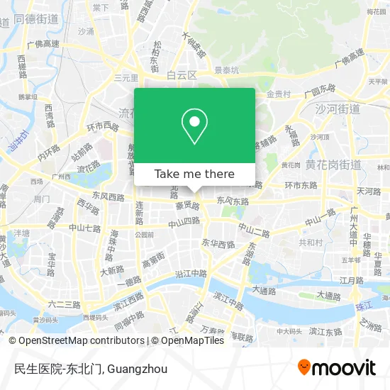 民生医院-东北门 map