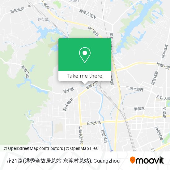花21路(洪秀全故居总站-东莞村总站) map