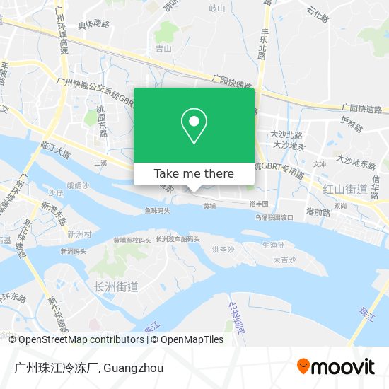 广州珠江冷冻厂 map