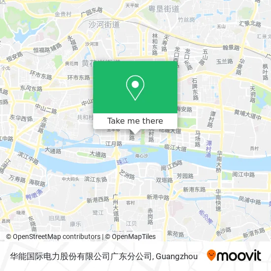 华能国际电力股份有限公司广东分公司 map