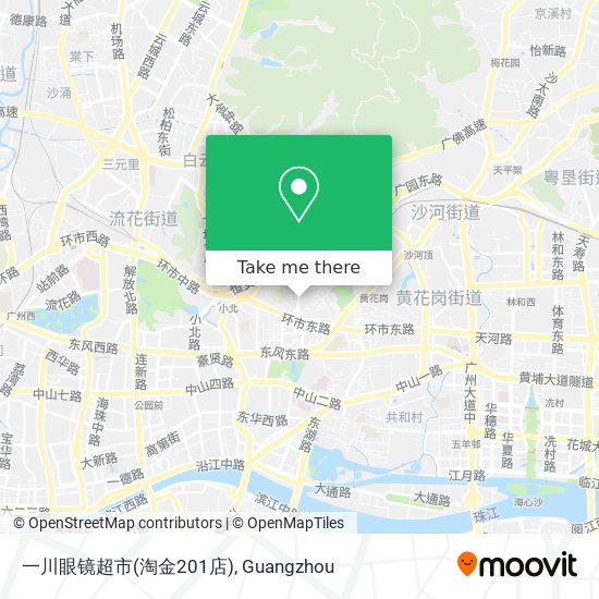 一川眼镜超市(淘金201店) map