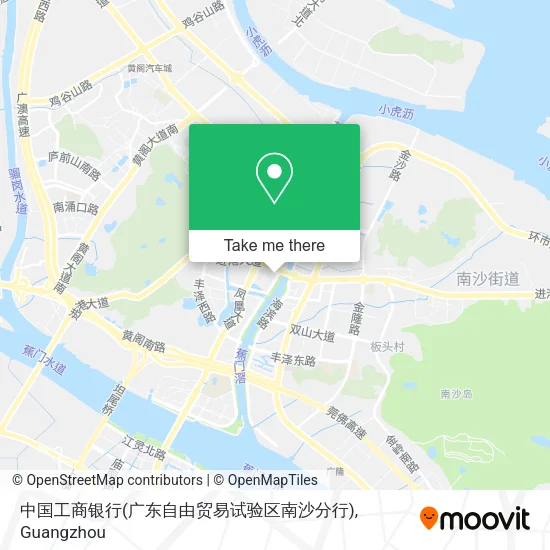 中国工商银行(广东自由贸易试验区南沙分行) map