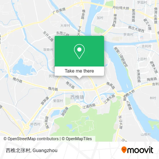 西樵北张村 map