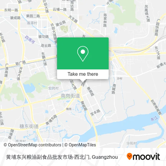 黄埔东兴粮油副食品批发市场-西北门 map