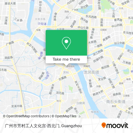 广州市芳村工人文化宫-西北门 map