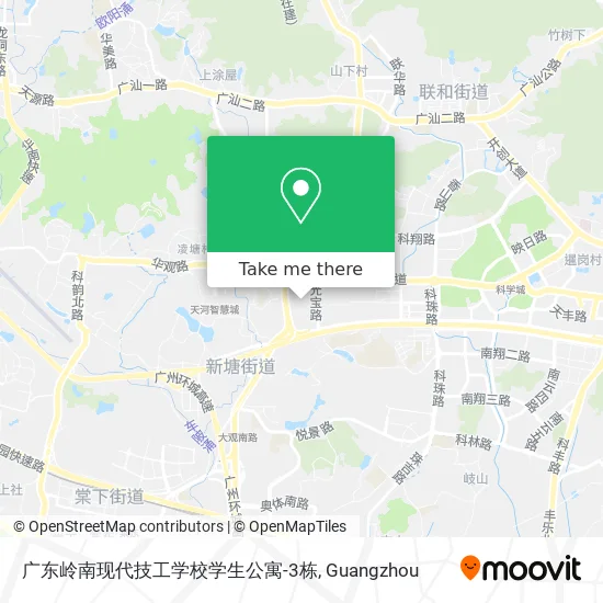 广东岭南现代技工学校学生公寓-3栋 map