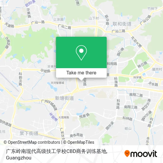 广东岭南现代高级技工学校CBD商务训练基地 map