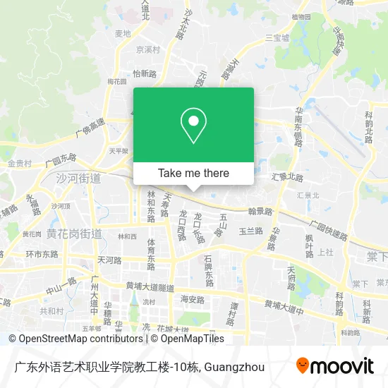 广东外语艺术职业学院教工楼-10栋 map