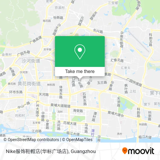 Nike服饰鞋帽店(华标广场店) map