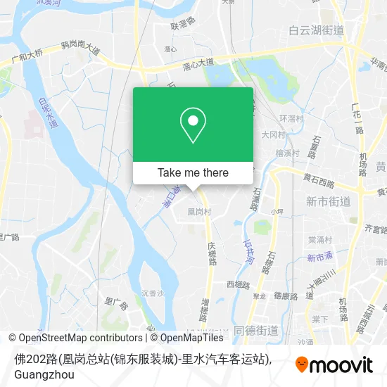 佛202路(凰岗总站(锦东服装城)-里水汽车客运站) map