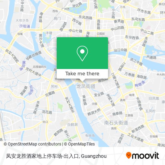 凤安龙胜酒家地上停车场-出入口 map