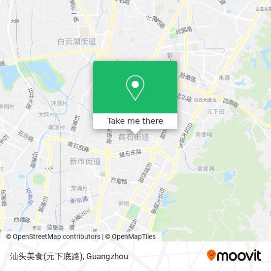 汕头美食(元下底路) map