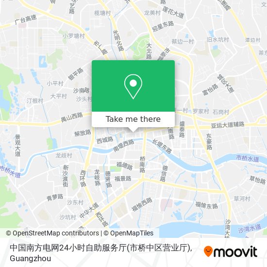 中国南方电网24小时自助服务厅(市桥中区营业厅) map