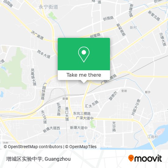 增城区实验中学 map