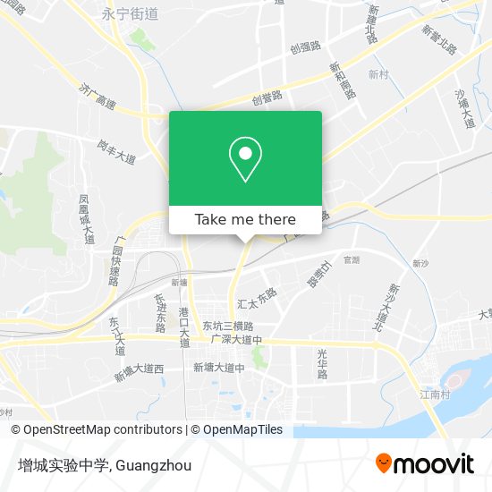 增城实验中学 map