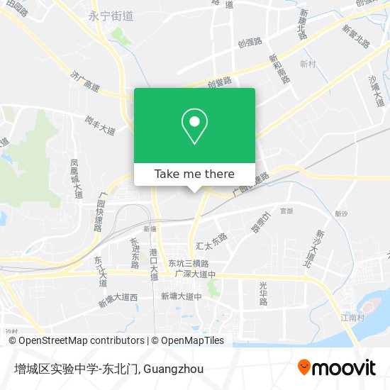 增城区实验中学-东北门 map