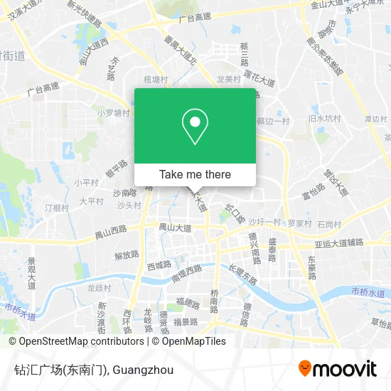 钻汇广场(东南门) map