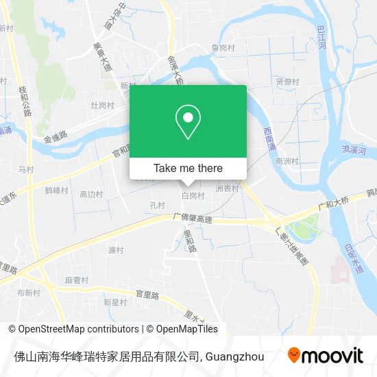 佛山南海华峰瑞特家居用品有限公司 map