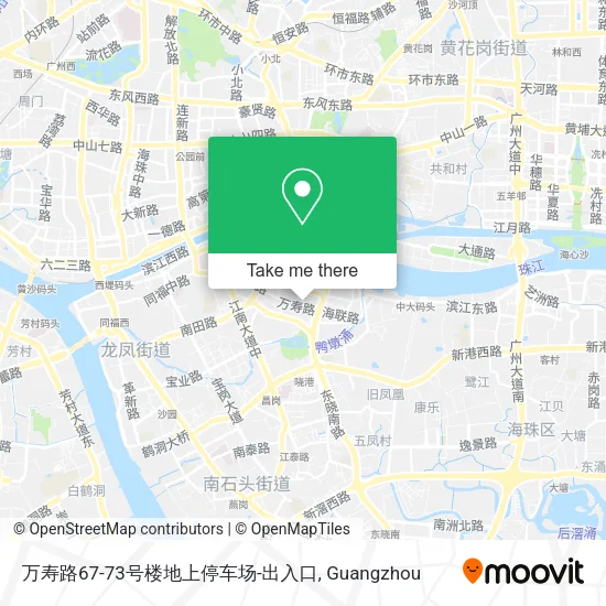 万寿路67-73号楼地上停车场-出入口 map